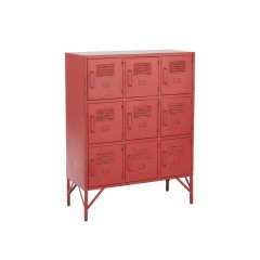 METAL CUPBOARD RED SITER 9 DOORS 